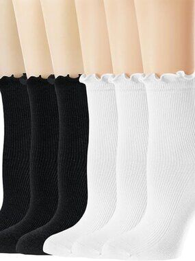 BAMBOO RAYON COTTON SOCKS IN BLACK & WHITE